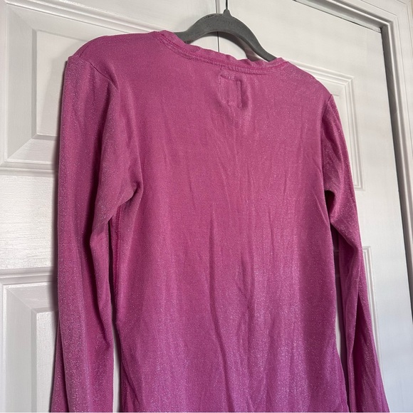 Vintage Victoria’s Secret PINK Y2K Sparkly Pink Top with buttons - Picture 11 of 11